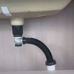 COD Siphon Selang Angsa Fleksibel Wastafel Drainase Sink Bak Cuci Piring Avur Anti Serangga Bau SS Trap Pop Up Tekan Perpanjangan Drat 1 1/4