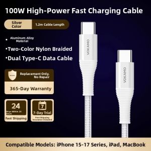 VOKAMO | PD 20W Fast Charging Nylon Braided Lightning Cable