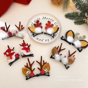 Childrens Day New Year Christmas Elf Deer Antlers Hair Accessories Clip on Sweet Style Unbranded Fashion Jewelry