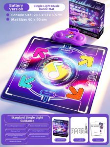 HUANGEN | Music Dancing Mat Educational Toy for Girls 3 to 6 Years