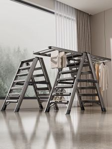 ตู้เสื้อผ้าแบบพับได้สำหรับบalcony บ้าน บันไดแบบตั้งอยู่ในร่ม หนาขึ้น หนักขึ้น ฟังก์ชันหลายอย่าง วัสดุอื่น ๆ ของอวกาศ อุปกรณ์แห้ง