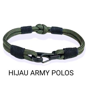 gelang pria wanita paracord simpul pengait mini carabiner edc stainles steel
