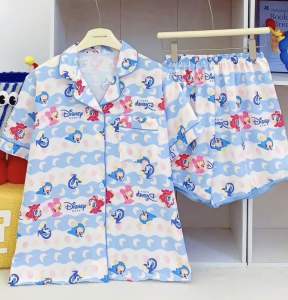 ชุดนอนลายดีสนีย์(กางเกงขาเว้า)ผ้าไหมอิตาลีเกรดพรีเมี่ยม