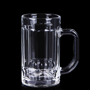 Glass with Handle Tea House Heat Resistant Tea Cup Household Drinking Cups Milk Juice Cup Thickened and Large-Capacity Beer Mug