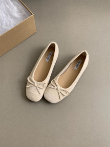 Silver Flats Flats Womens Spring & Fall French Retro Beanie Shoes Womens Flats Red Grandma Shoes Gentle Fairy Lady Pumps