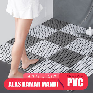 NEW!! BISA COD Karpet Karet Kamar Mandi Anti Licin Ukuran 30cm x 30cm / Keset Lantai Toilet PVC Anti Slip Berlubang Polkadot Dapur Matras Alas Karpet Masjid Tempat Wudhu Serbaguna Tebal Anti Air Ring Mat Non-Slip Kualitas Premium Termurah