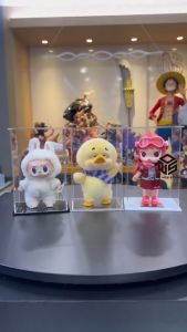 กล่องอะคริลิคมีประตู ใส่ลาบูบู้ เป็ด upset duck มาการอง โมเดล 200% อาร์ตทอย กันฝุ่น โชว์ macaron