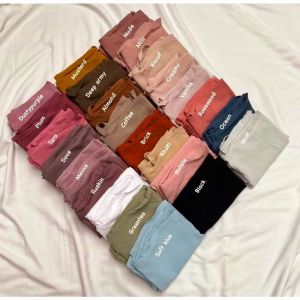 Kerudung Syari Bergo Khimar Instan Tali- Crinckle Airflow premium-Size L