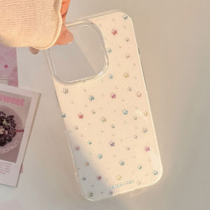 Korean Full Screen Colorful Stars Phone Case for iPhone 17 16 15 14 13 12 mini 11 Pro Max XS XR X 7 8 Plus Shockproof Hard Cover