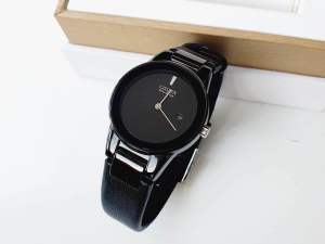 ĐỒNG HỒ NỮ CHÍNH HÃNG CITIZEN GA1055-06E Eco-Drive Black In Black Size 30mm