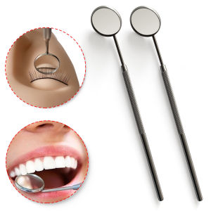 Grafting Eyelash Extensions Checking Mirror Stainless Steel Material Hand Held Makeup Tools Tooth Checking Tool Eyelash Supplies