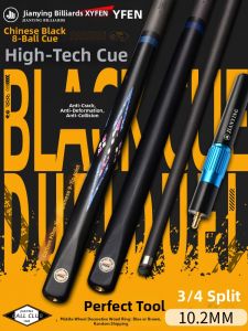 Carbon Fiber Split Small Tip Snooker Cue 10.2mm
