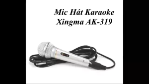 Micro Karaoke XINGMA AK-319 Chống HúChống rèbắt âm tốt giọng hay Giảm tạp âm Thân kim loại