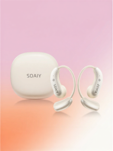 soaiy | Ergonomic Behind-the-ear Bluetooth Headset Bone Conduction Open Ear Sport Earphone