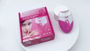 Kemei KM-189A USB Epilator: Body Hair Shaver for Men & Women
