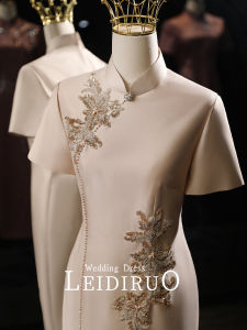 Wedding Dress for Young Mothers Cheongsam Style