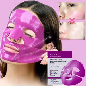 EELHOE | Collagen Anti Wrinkle Facial Mask Anti Aging Fade Fine Lines Firm Skin Whitening Moisturizing Lifting SkinCare Korean Cosmetics