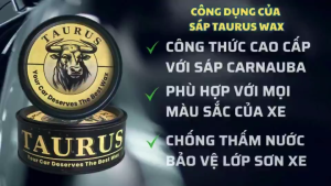 Sáp Đánh Bóng Sơn Xe Ô Tô Xe Máy TAURUS MERCURY 300G Tăng Cường Độ Sáng Bóng