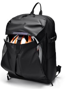 Waterproof Nylon Computer Backpack for Men and Women Casual Travel Basketball Bag with Double Root Shoulder Strap