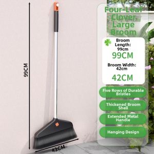 WEVOLA | Germany Large Not-Stick-Hair Easy-Upright Sweeping Broom