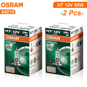 Osram | OSRAM Original Longlife H7 64210 PX26d Standard High Low Beam Car Lamp 12V 55W 3200K White Halogen Light OEM Car Headlight Bulb