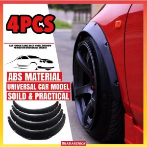 4Pcs CAR FENDER FLARES Universal Flexible Extra Wide Body Wheel Arches Mudguard Bumper Lips Bumper Cover Fender Skirting
