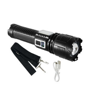 100000000LM Most Powerful Flashlight Solar Charging Tactical Lantern With COB Light Rechargeable Lamps Outdoor Camping Fishing