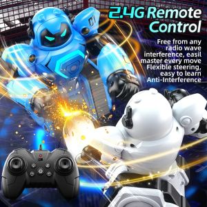 JJRC 2Pieces Battle Boxing Robot for Kids Remote Control Fighting Robots Interactive Fighting Toy Children Birthday Gift