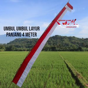 bendera layur merah putih 17 agustus