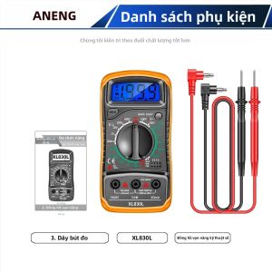 ANENG | Máy Đo Vạn Năng Kỹ Thuật Số ANENG XL830L AC/DC 1999 Hiển Thị Đồng Hồ Đo Điện Áp Mini Ampe Kế Máy Kiểm Tra Transistor hFE Dụng Cụ Đo Điện Trở