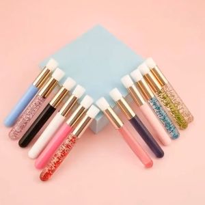 Cọ Trang Điểm Mini Đa Chức Năng Son Môi Che Khuyết Điểm Đánh Phấn Má Thiết Kế Đầu Tròn Dài 10cm
