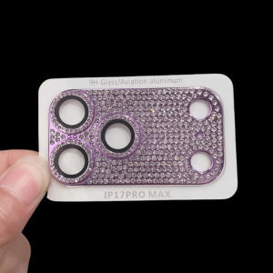 Full Glitter Diamond Camera Protector For iPhone 17 16 15 14 13 Pro Max Air Plus Camera Protection Lens Cover Glass Anti-scratch