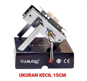 Kunci Pintu Set Komplit Ukuran Kecil 15cm - Paket Kunci Pintu Rumah Ukuran Kecil 15cm Handle Stainless Awet & Aman