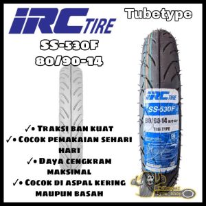 Ban matic IRC SS530F 80/90 ring 14 bukan tubles beat vario mio