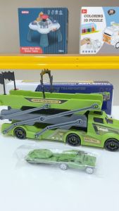 [KST] Mainan Truk Transporter Anak Jalur Balap Mobil Kecil Fitur Pull Back Anak Laki Laki