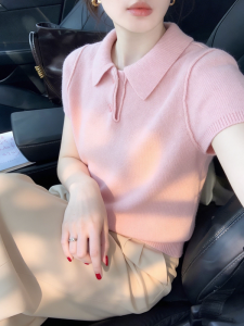 HUOLISI | Polo Collar Casual Wearable Tshirt Female