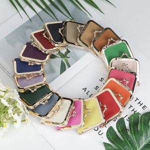 Royal Bagger Genuine Leather Mini Jewelry Box Ring & Necklace Storage Slim Coin Purse with Kiss Lock for Women 3120