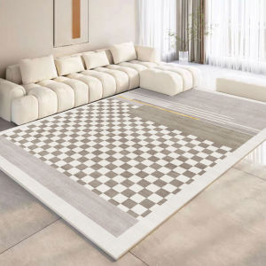 VIKAMA Bắc Âu Pha Lê Nhung Thảm Phong Cách Hiện Đại Ghế Sofa Phòng Khách Bàn Cà Phê Ánh Sáng Sang Trọng Đơn Giản Phòng Ngủ Đầu Giường Thảm Trải Sàn Trang Trí Nhà Chống Trơn Trượt