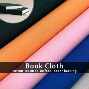 40x110cm Cotton Texture Book Binding Cloth DIY Craft Paper Cotton Surface Paper Backed Book Cover for Book Photo Album Scrapbook
