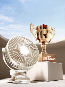 2025 New Portable Clip-On Mini Fan Quiet Rechargeable Office Desktop Student Dormitory 1780 Clip-On Design USB Powered Fan