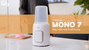Máy hâm sữa và tiệt trùng điện tử FATZ BABY Mono 7 FB3010TN hâm thức ăn rã đông vừa mọi bình sữa