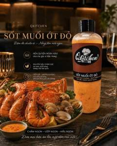 Sốt Muối Ớt Đỏ - Nước Chấm Thần Thánh Muối Ớt Chấm Hải Sản Gà Đồ Hấp Luộc Siêu Ngon (300gr - 500gr)