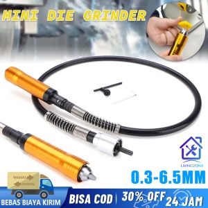 Selang Fleksibel Sambungan Mesin Bor Tuner Mini Die Grinder 6.5mm 6mm 3mm Rotary Grinder Tool Flexible Flex Shaft Fits / 6.5mm Mini Die Grinder Handpiece For Electric Drill Rotary Tool Accessories