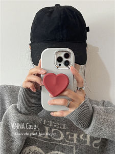 Annacase Premium Silicone Full Cover Heart Shaped Design Protective Phone Case for 16Promax 17Pro Max Durable Elegant
