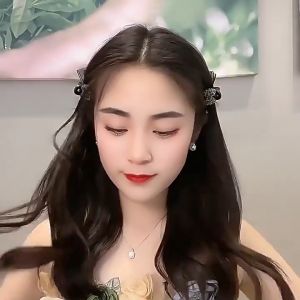 Jepit Rambut Jedai Korea Perempuan Dewasa Aksen Kain Jaring Berlian AK229 ZIORRA