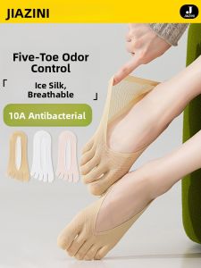 JIAZINI | Anti-Slip Cotton Boat Socks Invisible Non-Slip Summer Thin Womens Socks