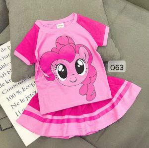 9 đến 36kg - Bộ váy áo bé gái - set váy bé gái size đại thun cotton có quần chip liền T170