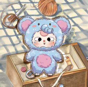 Cute Plush Hanging Ornament Blind Box Creative Plaything PVC Material Collectible Doll for Kids And Adults