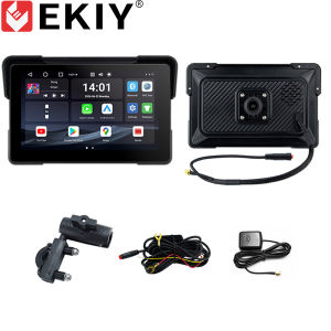 EKIY 7.0" Android 13.0 System Wireless CarPlay Moto Android Auto Digital Dashboard GPS Motorcycle Navigation TPMS 8 Cores 2+32GB