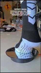 Kaos Kaki Antis Slip Futsal Dewasa Pria Hitam / Kaos Kaki Sport Outdoor Volly Basket